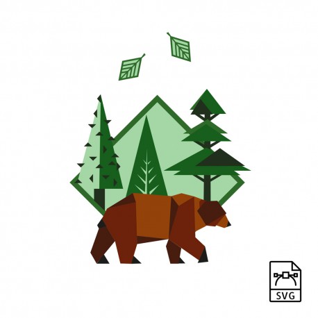 Illustration vectorielle Ours brun Illustration vectorielle Ours brun